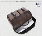 Military Canvas Messenger Bag – Men's Crossbody Laptop Satchel