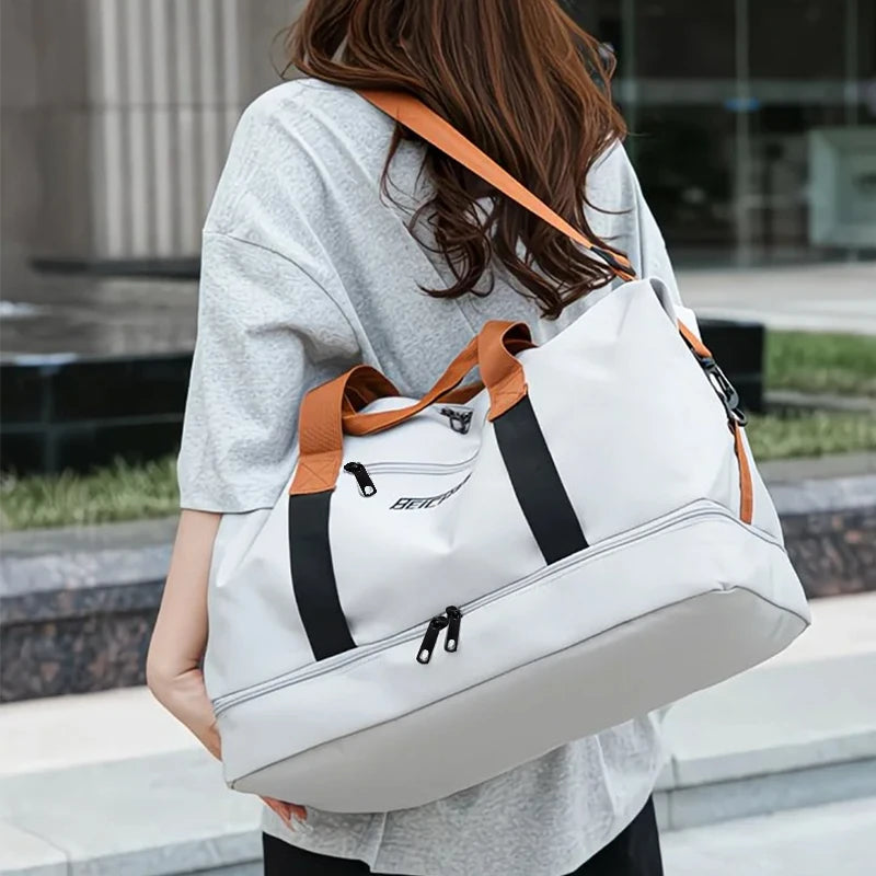 Men's Travel Duffle Bag – Oxford Fabric Gym & Weekender Bag