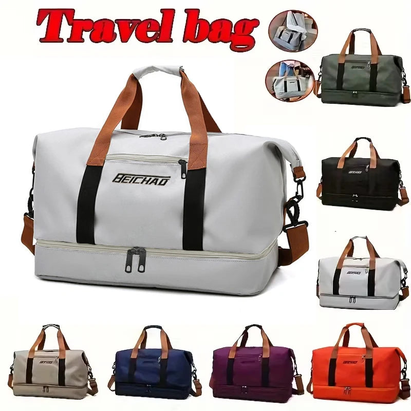 Men's Travel Duffle Bag – Oxford Fabric Gym & Weekender Bag