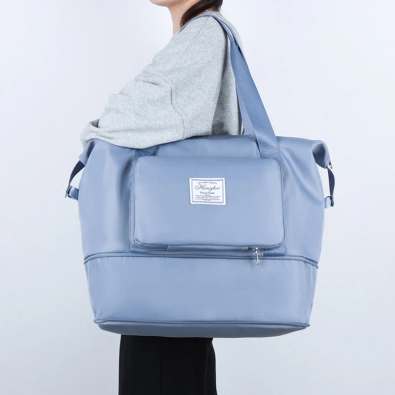 Foldable Travel Duffel – Waterproof Expandable Luggage Organizer