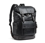 Men's Anti-Theft Travel Laptop Backpack – PU Leather Business Bag