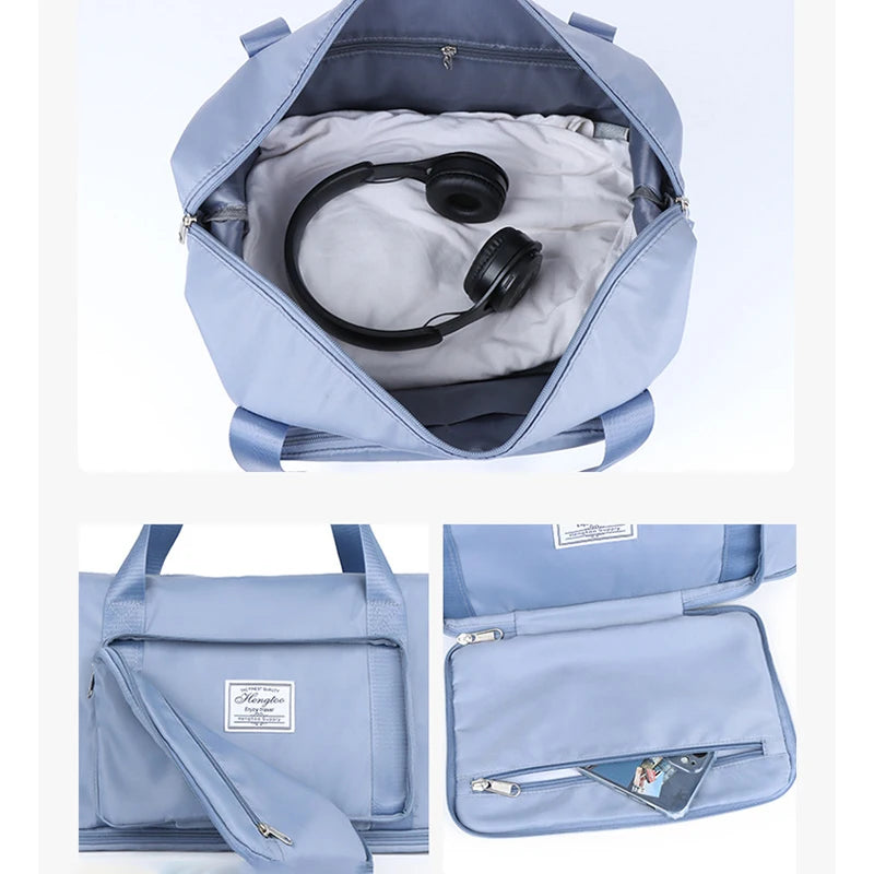 Foldable Travel Duffel – Waterproof Expandable Luggage Organizer