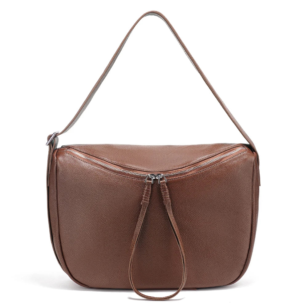 Zency Soft Leather Hobo Bag – Women's Work & Travel Shoulder Bag