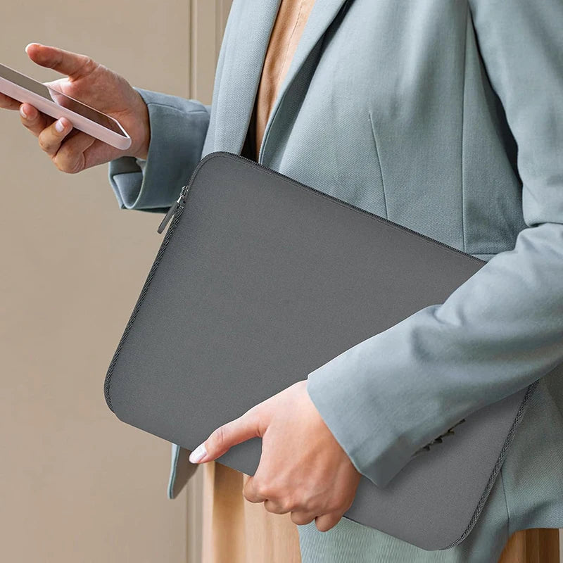 Cotton Laptop Sleeve – Slim Protective Case for 13–15.6" Laptops