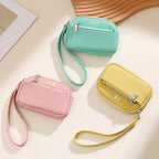 Personalized Name Mini Wristlet Purse – PU Leather Zip Pouch