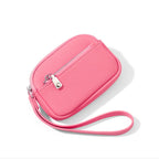 Personalized Name Mini Wristlet Purse – PU Leather Zip Pouch