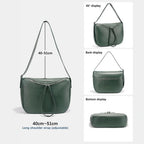 Zency Soft Leather Hobo Bag – Women's Work & Travel Shoulder Bag