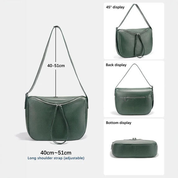 Zency Soft Leather Hobo Bag – Women's Work & Travel Shoulder Bag