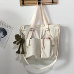 Women's Water-Resistant Nylon Shoulder Bag – Adjustable-Strap Crossbody Tote