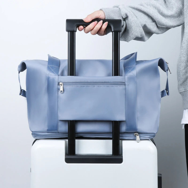 Foldable Travel Duffel – Waterproof Expandable Luggage Organizer