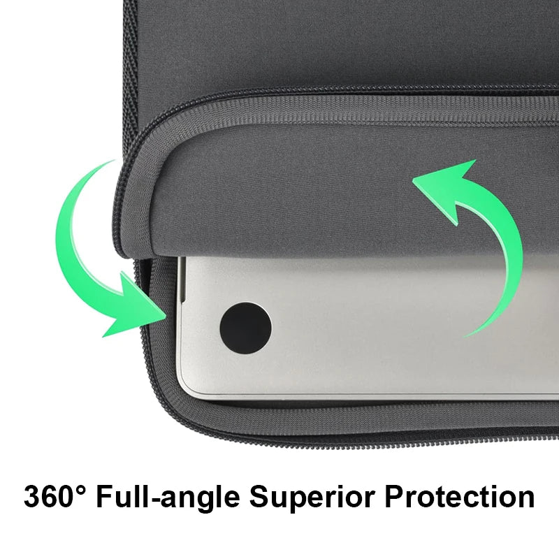 Cotton Laptop Sleeve – Slim Protective Case for 13–15.6" Laptops