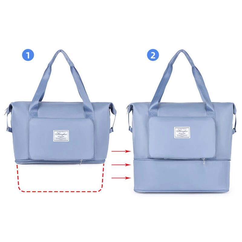 Foldable Travel Duffel – Waterproof Expandable Luggage Organizer
