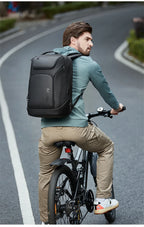 Men's Waterproof Laptop Backpack – 17.3" Business Backpack with USB Charging