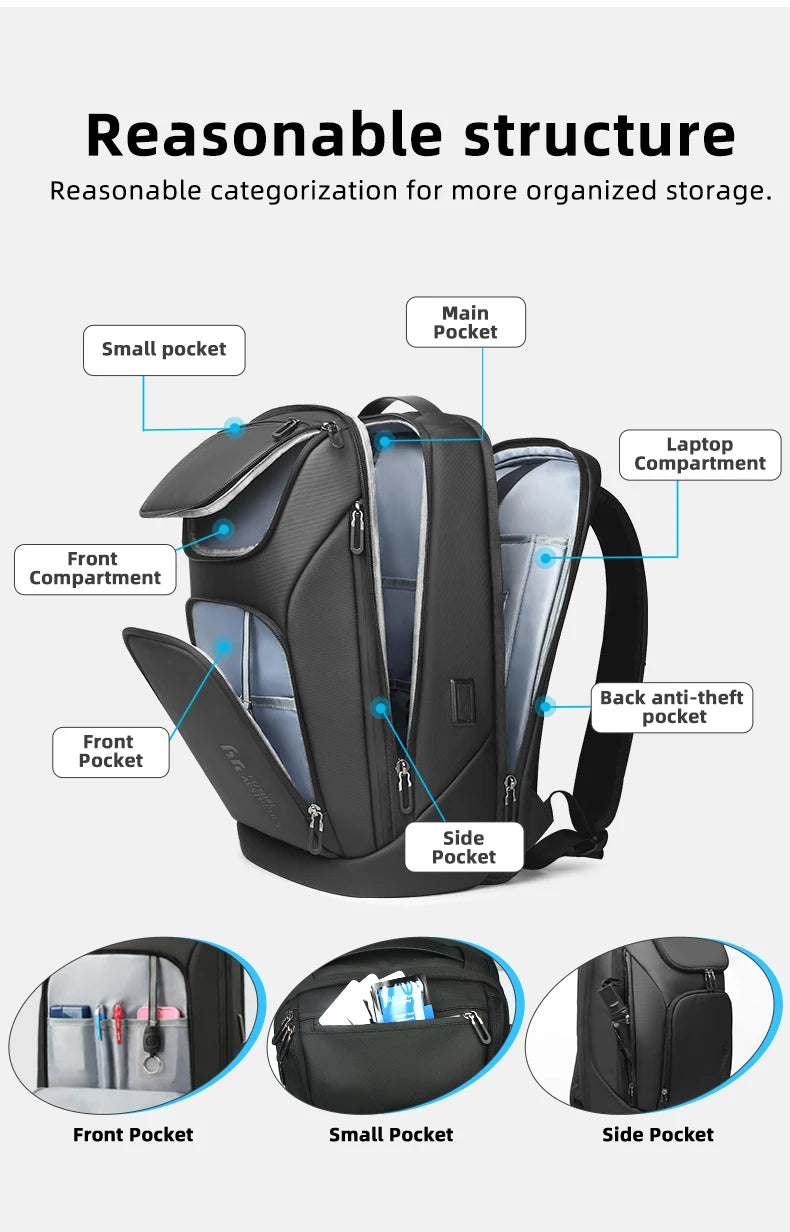 Men's Waterproof Laptop Backpack 17.3"
