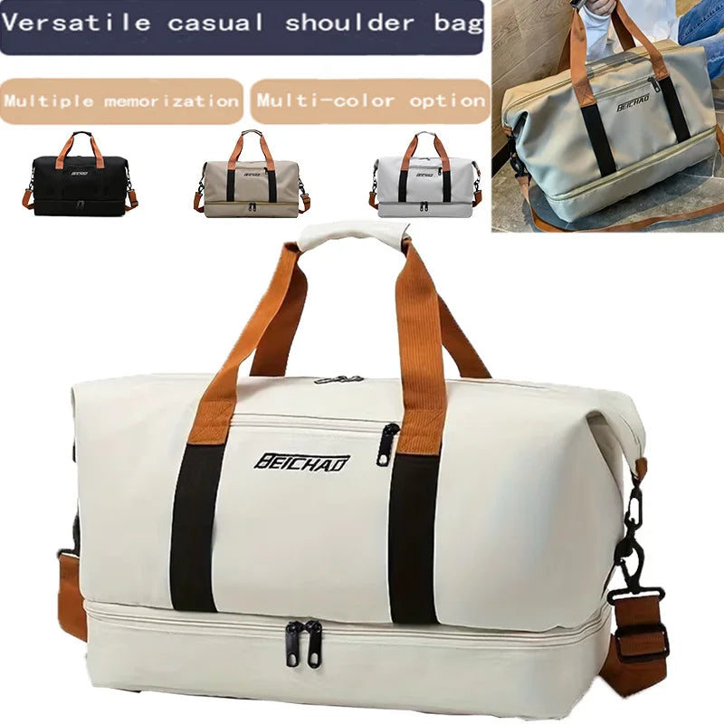 Men's Travel Duffle Bag – Oxford Fabric Gym & Weekender Bag