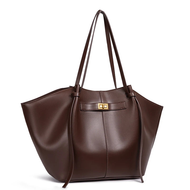 Women's Bat-Shaped PU Leather Handbag – Lightweight Single-Shoulder Crossbody Bag