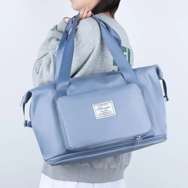 Foldable Travel Duffel – Waterproof Expandable Luggage Organizer