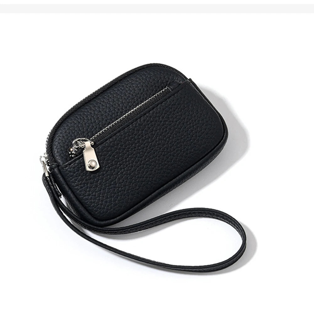 Personalized Name Mini Wristlet Purse – PU Leather Zip Pouch