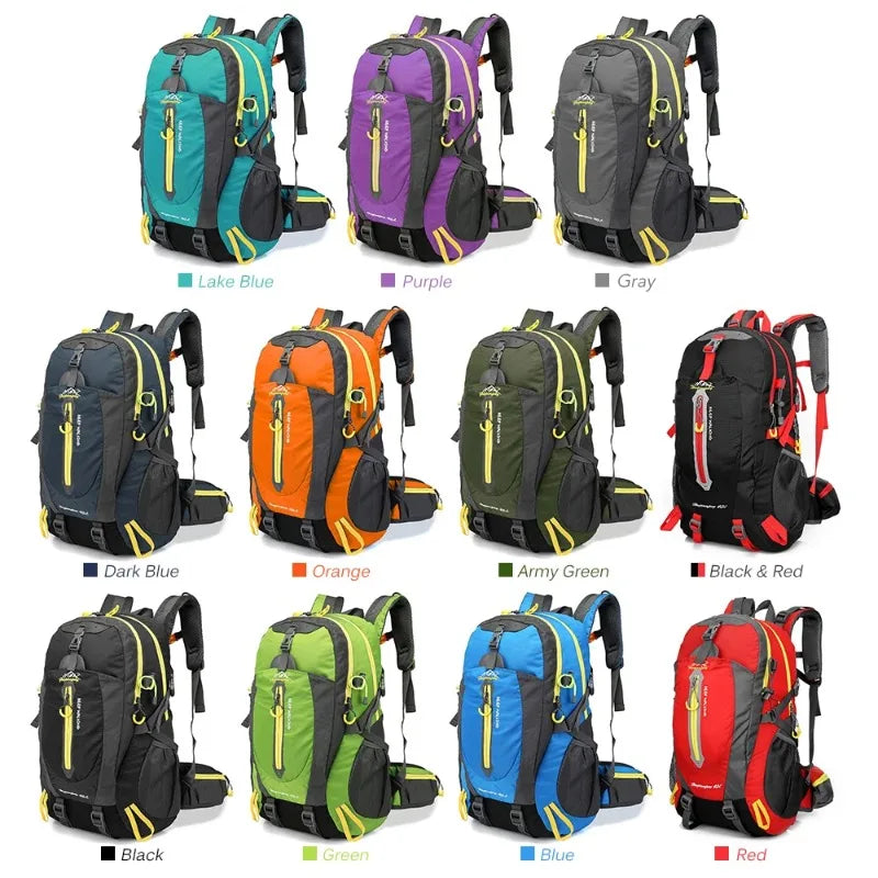 40L Water-Resistant Hiking Backpack – Trekking & Camping Daypack