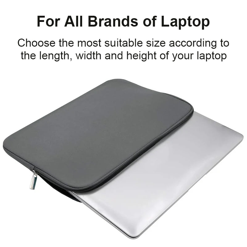 Cotton Laptop Sleeve – Slim Protective Case for 13–15.6" Laptops