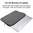Cotton Laptop Sleeve – Slim Protective Case for 13–15.6" Laptops