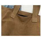 Canvas Tote Bag for Women – Large Capacity Shoulder Bag with Zip Closure
