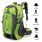 40L Water-Resistant Hiking Backpack – Trekking & Camping Daypack