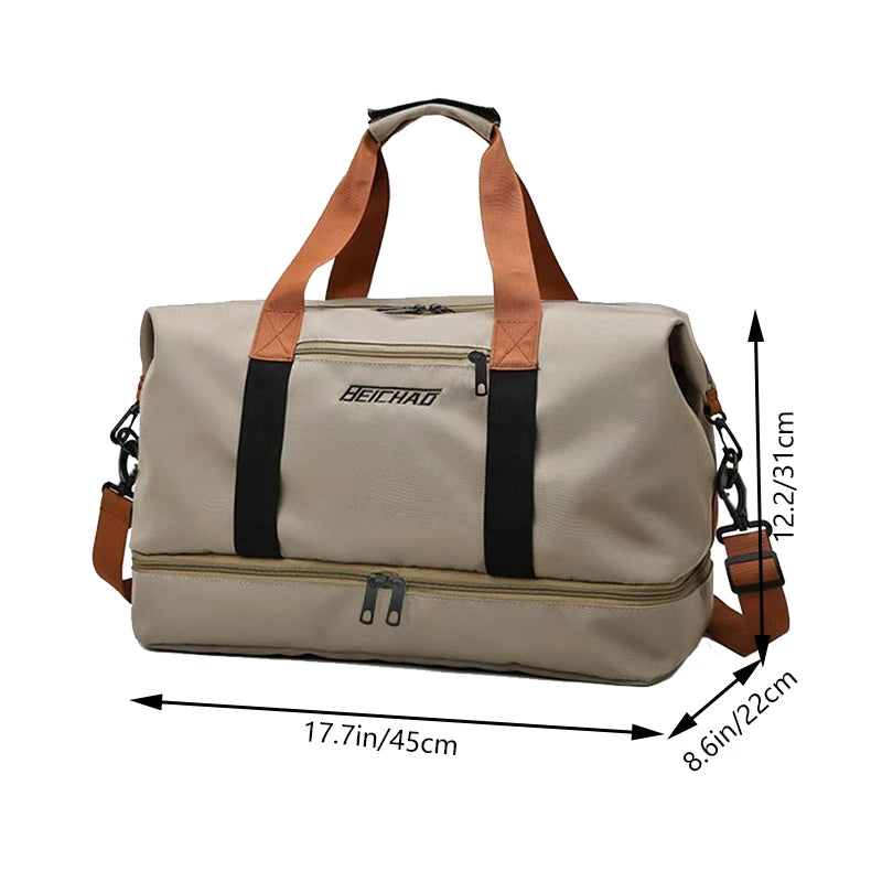 Men's Travel Duffle Bag – Oxford Fabric Gym & Weekender Bag