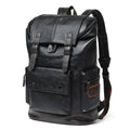 Men's Anti-Theft Travel Laptop Backpack – PU Leather Business Bag