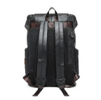 Men's Anti-Theft Travel Laptop Backpack – PU Leather Business Bag